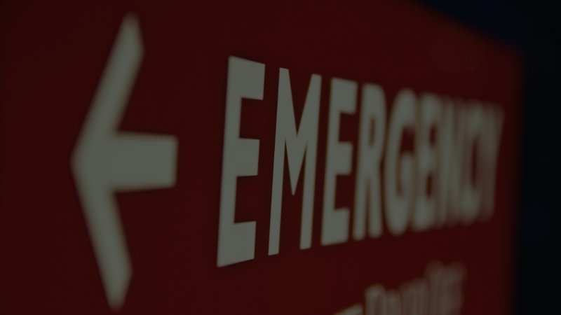 emergency room sign for catastrophic injury victims